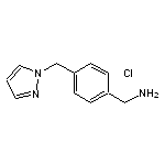 1-[4-(1H-pyrazol-1-ylmethyl)phenyl]methanamine hydrochloride