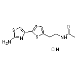 N-{2-[5-(2-amino-1,3-thiazol-4-yl)thien-2-yl]ethyl}acetamide hydrochloride