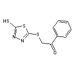 2-[(5-mercapto-1,3,4-thiadiazol-2-yl)thio]-1-phenylethanone