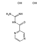 N-carbamimidoylpyrazine-2-carboxamide dihydrochloride