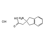 2-(2-amino-2,3-dihydro-1H-inden-2-yl)acetic acid hydrochloride