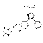 1-{4-chloro-3-[(2,2,3,3,3-pentafluoropropoxy)methyl]phenyl}-5-phenyl-1H-1,2,4-triazole-3-carboxamide