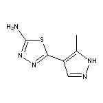 5-(5-methyl-1H-pyrazol-4-yl)-1,3,4-thiadiazol-2-amine