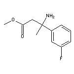 methyl 3-amino-3-(3-fluorophenyl)butanoate