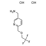 {6-[(2,2,2-trifluoroethoxy)methyl]pyridin-3-yl}methanamine dihydrochloride