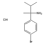 2-(4-bromophenyl)-3-methylbutan-2-amine hydrochloride