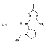 [1-(4-amino-1-methyl-1H-pyrazole-3-carbonyl)pyrrolidin-2-yl]methanol hydrochloride