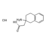 2-(2-amino-1,2,3,4-tetrahydronaphthalen-2-yl)acetic acid hydrochloride