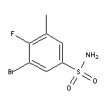 3-bromo-4-fluoro-5-methylbenzene-1-sulfonamide