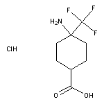 4-amino-4-(trifluoromethyl)cyclohexane-1-carboxylic acid hydrochloride