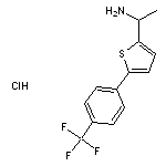 1-{5-[4-(trifluoromethyl)phenyl]thiophen-2-yl}ethan-1-amine hydrochloride