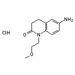 6-amino-1-(2-methoxyethyl)-1,2,3,4-tetrahydroquinolin-2-one hydrochloride