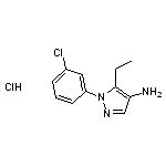 1-(3-chlorophenyl)-5-ethyl-1H-pyrazol-4-amine hydrochloride