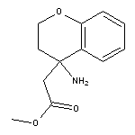 methyl 2-(4-amino-3,4-dihydro-2H-1-benzopyran-4-yl)acetate