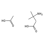 3-amino-3-methylbutanoic acid, acetic acid