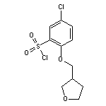 5-chloro-2-(oxolan-3-ylmethoxy)benzene-1-sulfonyl chloride