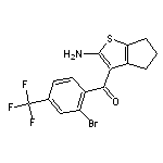 3-[2-bromo-4-(trifluoromethyl)benzoyl]-4H,5H,6H-cyclopenta[b]thiophen-2-amine