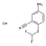 5-amino-2-(difluoromethoxy)benzonitrile hydrochloride