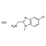 (5-chloro-1-methyl-1H-1,3-benzodiazol-2-yl)methanamine hydrochloride