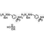 bis(1-[2-(4-sulfamoylphenyl)ethyl]guanidine), sulfuric acid