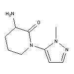 3-amino-1-(1-methyl-1H-pyrazol-5-yl)piperidin-2-one