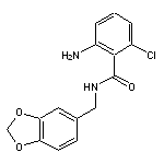 2-amino-N-(2H-1,3-benzodioxol-5-ylmethyl)-6-chlorobenzamide