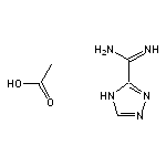 4H-1,2,4-triazole-3-carboximidamide, acetic acid