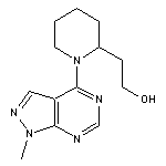 2-(1-{1-methyl-1H-pyrazolo[3,4-d]pyrimidin-4-yl}piperidin-2-yl)ethan-1-ol