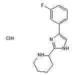 2-[4-(3-fluorophenyl)-1H-imidazol-2-yl]piperidine hydrochloride