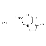 2-(5-amino-4-bromo-1H-pyrazol-1-yl)acetic acid hydrobromide