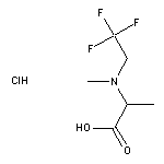 2-[methyl(2,2,2-trifluoroethyl)amino]propanoic acid hydrochloride