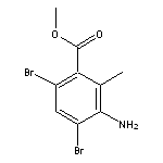 methyl 3-amino-4,6-dibromo-2-methylbenzoate