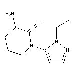 3-amino-1-(1-ethyl-1H-pyrazol-5-yl)piperidin-2-one