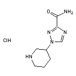 1-(piperidin-3-yl)-1H-1,2,4-triazole-3-carboxamide hydrochloride