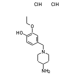 4-[(4-aminopiperidin-1-yl)methyl]-2-ethoxyphenol dihydrochloride