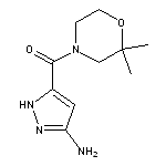 5-(2,2-dimethylmorpholine-4-carbonyl)-1H-pyrazol-3-amine