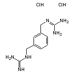 1-[(3-{[(diaminomethylidene)amino]methyl}phenyl)methyl]guanidine dihydrochloride