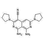 1,8-diamino-3,6-bis(pyrrolidin-1-yl)-2,7-naphthyridine-4-carbonitrile