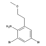 2,4-dibromo-6-(2-methoxyethyl)aniline