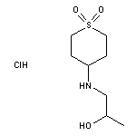 4-[(2-hydroxypropyl)amino]-1$l^{6}-thiane-1,1-dione hydrochloride