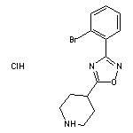 4-[3-(2-bromophenyl)-1,2,4-oxadiazol-5-yl]piperidine hydrochloride