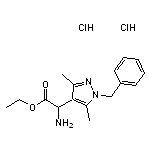 ethyl 2-amino-2-(1-benzyl-3,5-dimethyl-1H-pyrazol-4-yl)acetate dihydrochloride