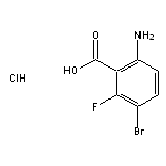 6-amino-3-bromo-2-fluorobenzoic acid hydrochloride