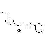 2-(benzylamino)-1-(1-ethyl-1H-pyrazol-4-yl)ethan-1-ol