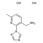 [6-methyl-2-(1H-1,2,4-triazol-1-yl)pyridin-3-yl]methanamine dihydrochloride