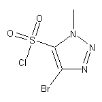 4-bromo-1-methyl-1H-1,2,3-triazole-5-sulfonyl chloride