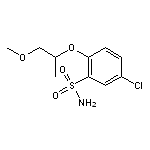 5-chloro-2-[(1-methoxypropan-2-yl)oxy]benzene-1-sulfonamide