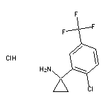 1-[2-chloro-5-(trifluoromethyl)phenyl]cyclopropan-1-amine hydrochloride