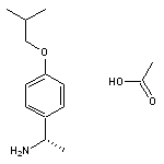 (1S)-1-[4-(2-methylpropoxy)phenyl]ethan-1-amine, acetic acid