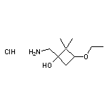 1-(aminomethyl)-3-ethoxy-2,2-dimethylcyclobutan-1-ol hydrochloride